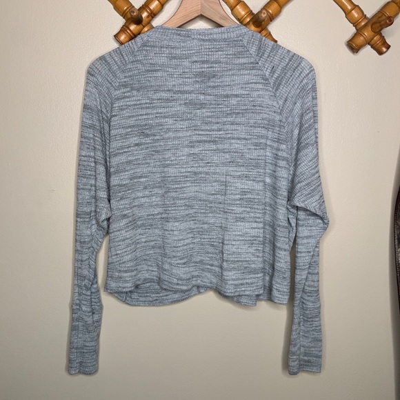 Free People Heathered Gray Button Down Cardigan - Picture 5 of 5